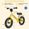 Costway 12 Inch Toddler Balance Bike No Pedal Training Bicycle with Inflatable Rubber Tires Yellow/White/Red
